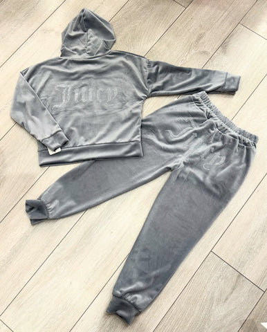 Light Grey Juicy Studded Tracksuit