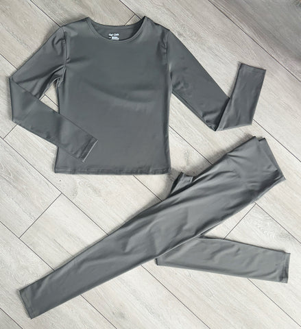 Teenage/Ladies Dark Grey Ohanna Gym Set