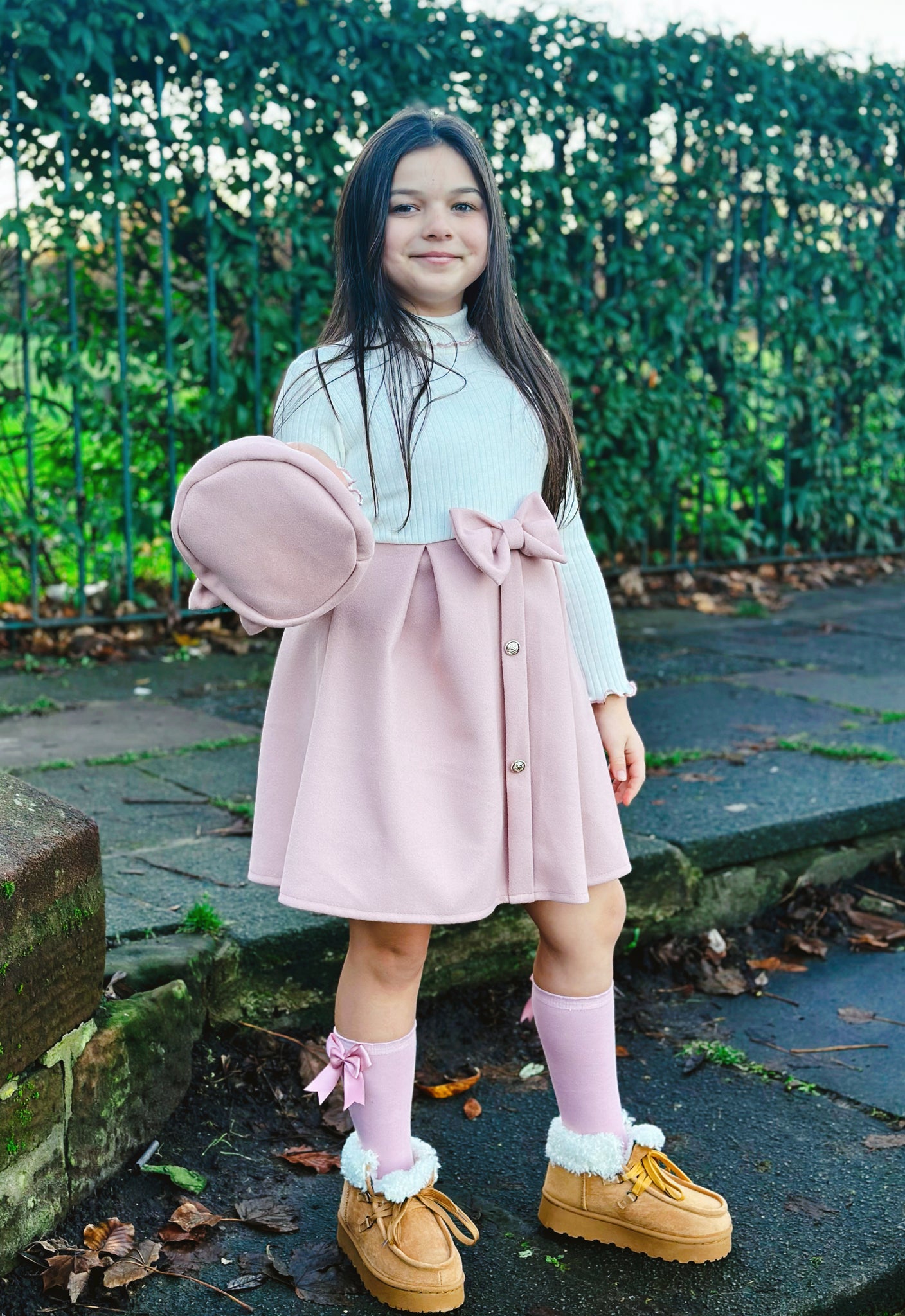 Pink Delilah Dress & Beret