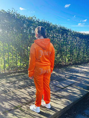 Orange Juicy Studded Tracksuit