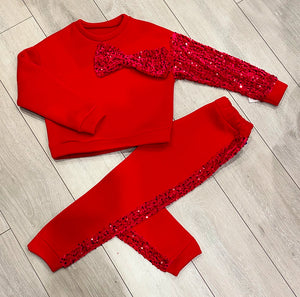 Red Bellona Bow Tracksuit