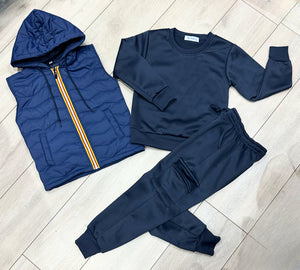 Navy Ezra Tracksuit & Gilet