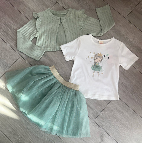 Green Elsie 3 Piece Skirt Set