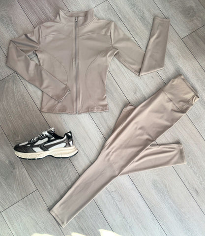 Teenage/Ladies Beige Louella Gym Set