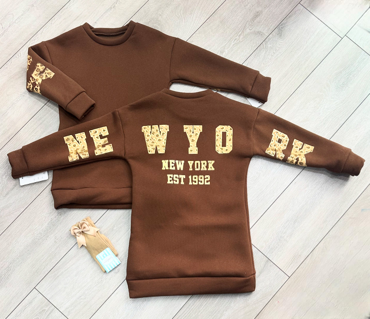 Brown New York Jumper Dress