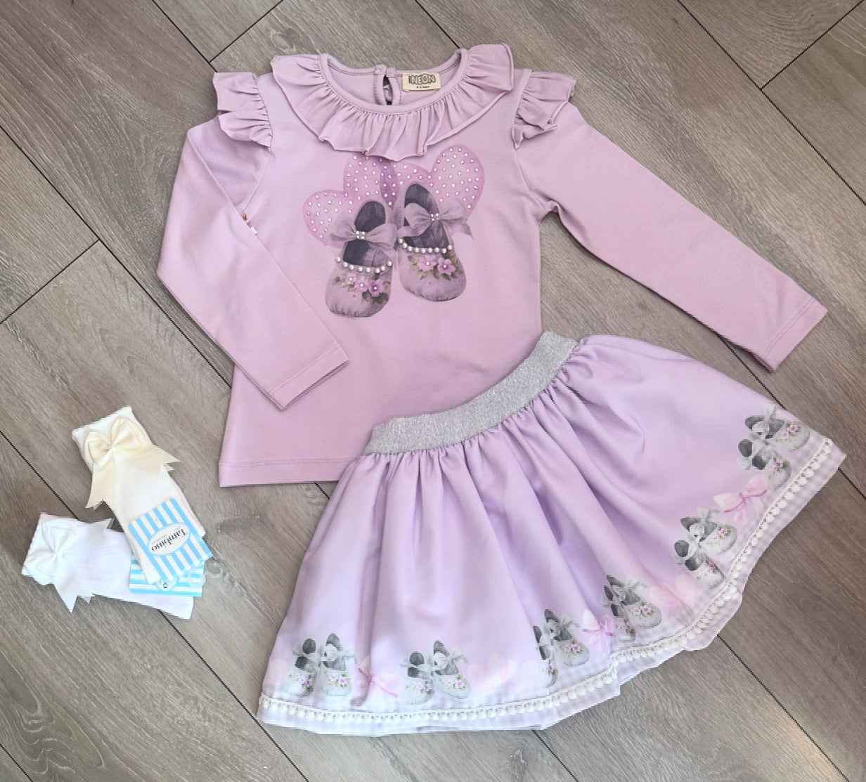 Lilac Aivana Skirt Set