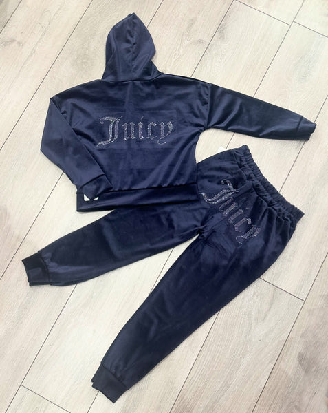 Navy Juicy Studded Tracksuit