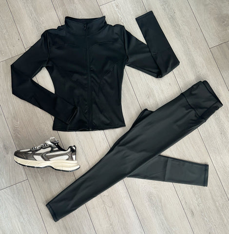 Teenage/Ladies Black Louella Gym Set