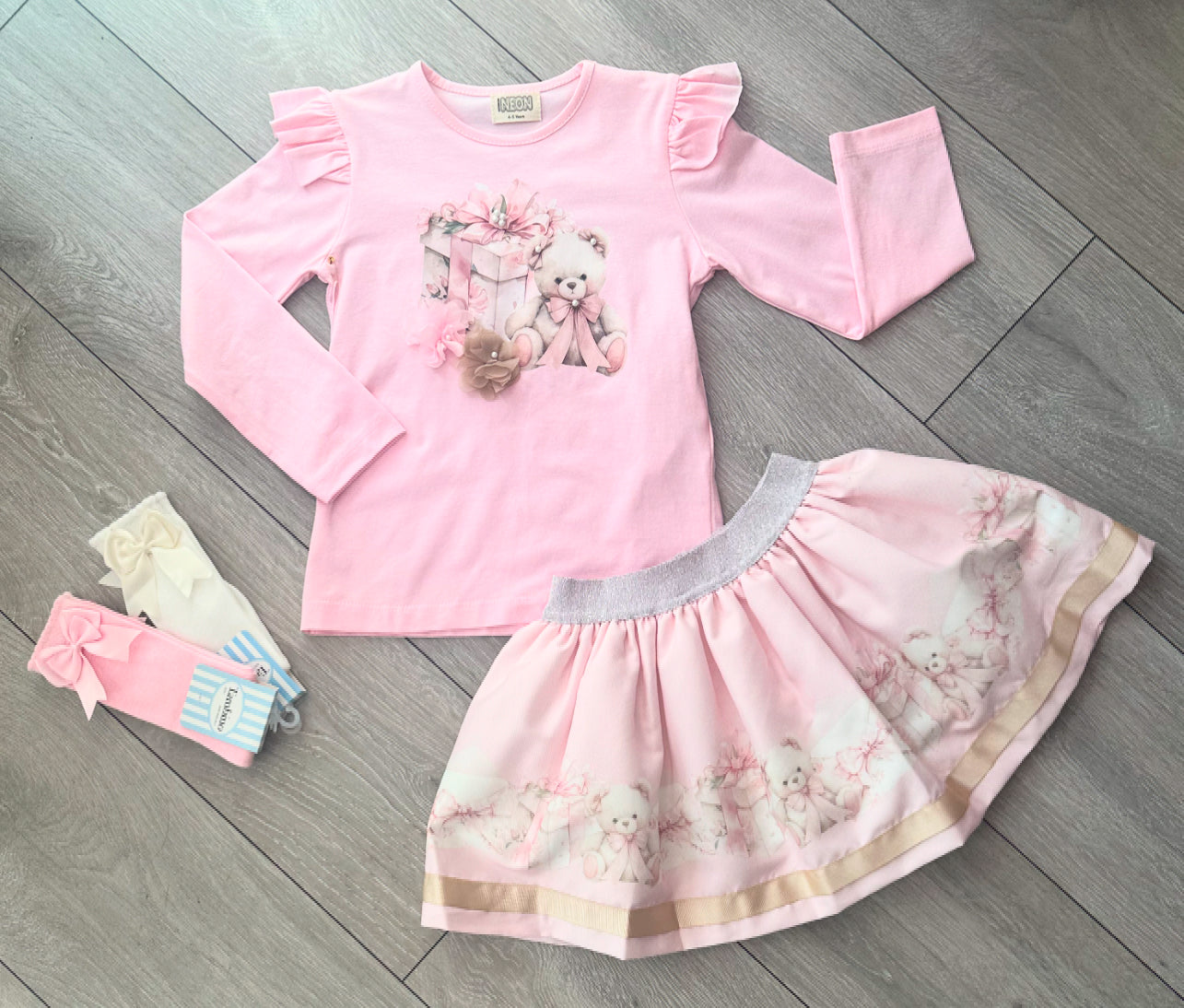 Pink Alessandra Skirt Set