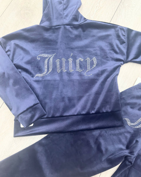 Navy Juicy Studded Tracksuit