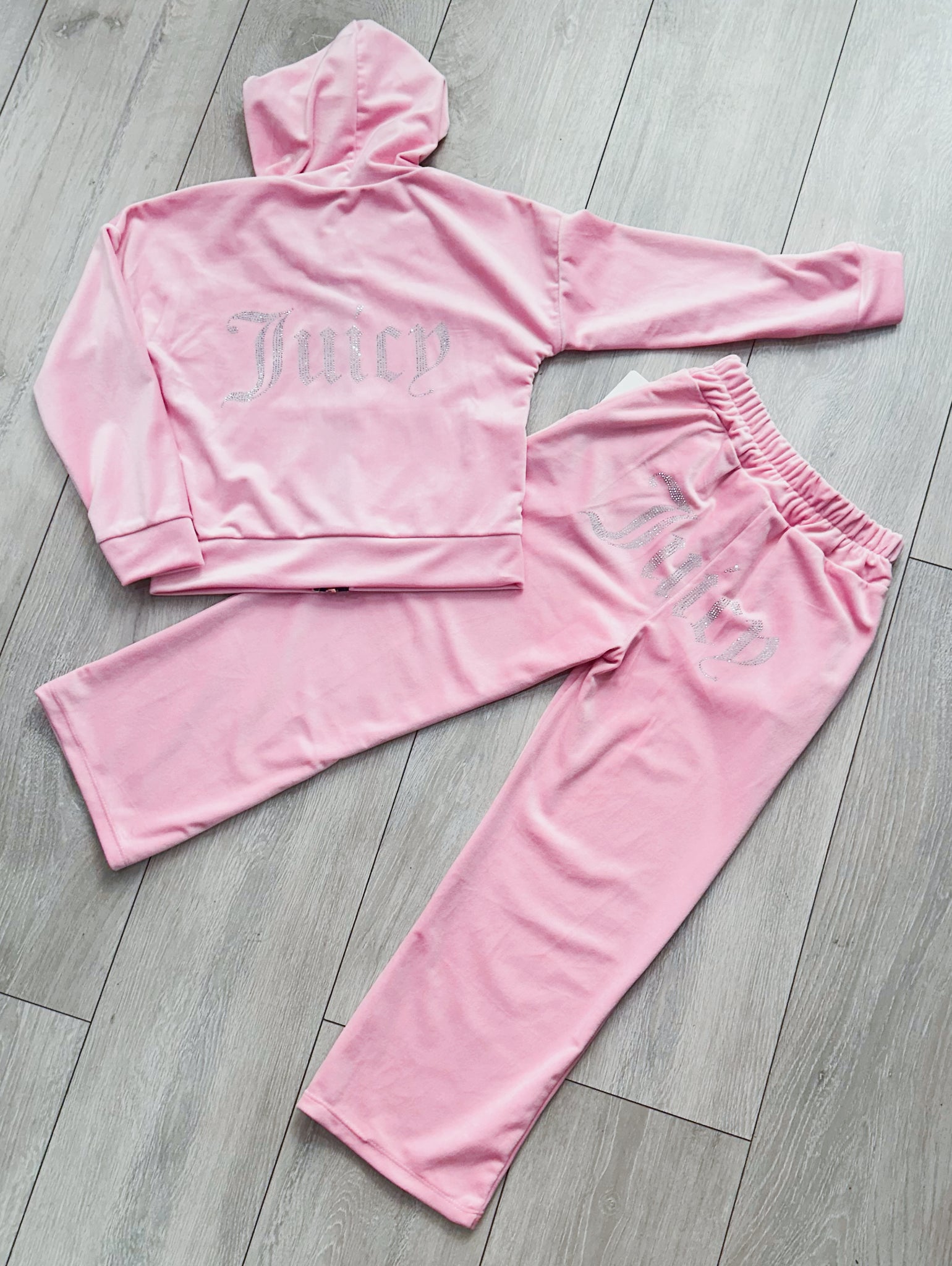 Pink Juicy Studded Flared Leg Tracksuit