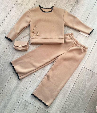 Camel Selene Pants Set with Bag