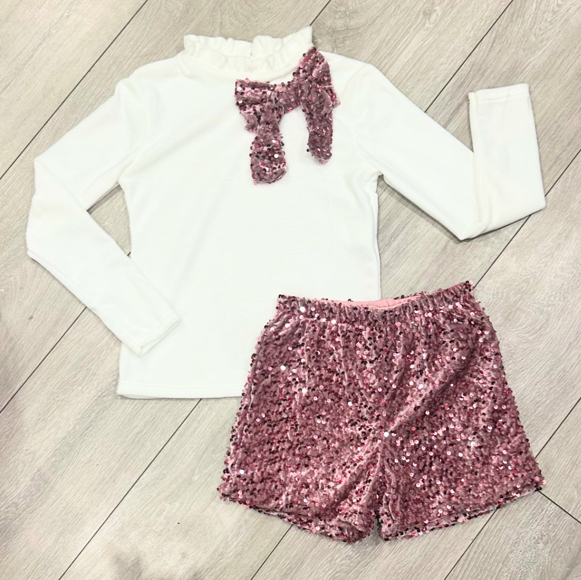 Pink Lindy Shorts Set