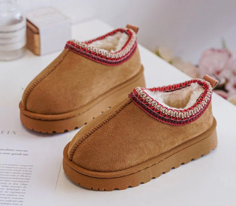 Chestnut Jaz Platform Slippers - Sole Appropriate For Indoor or Outdoor Wear