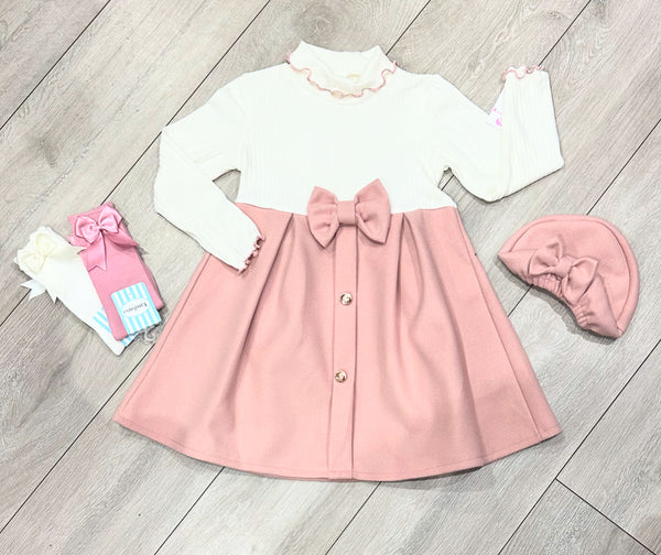 Pink Delilah Dress & Beret