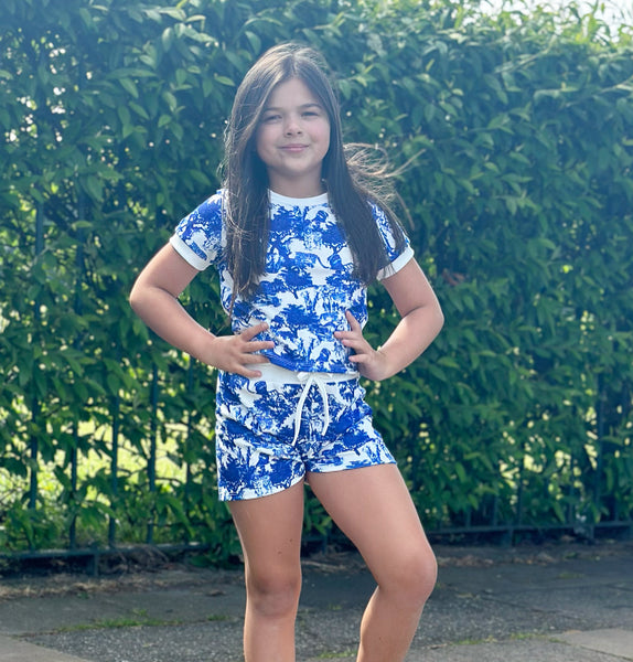 Royal Blue Fifi Shorts Set