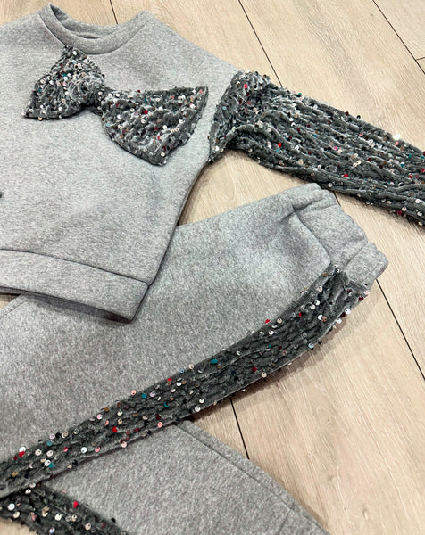 Grey Bellona Bow Tracksuit