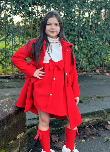 Red Delilah Dress & Beret