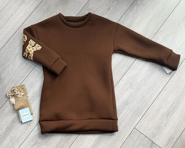 Brown New York Jumper Dress