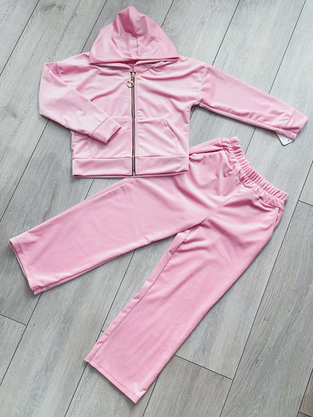 Pink Juicy Studded Flared Leg Tracksuit