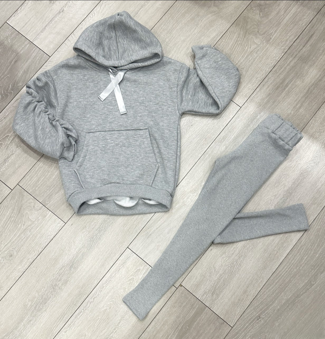 Grey Lottie Hoodie & Leggings Set