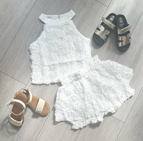 White Elvera Skort Set