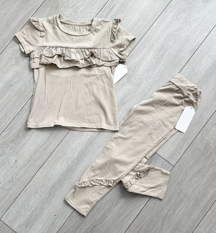 Beige Chiara Leggings Set