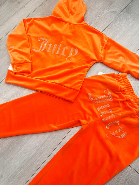 Orange Juicy Studded Tracksuit