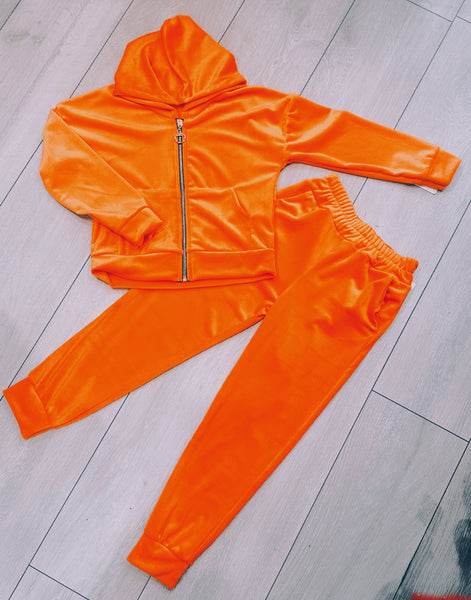 Orange Juicy Studded Tracksuit