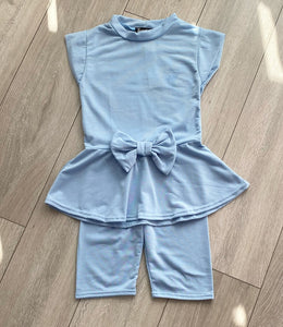 Blue Vada Shorts Set