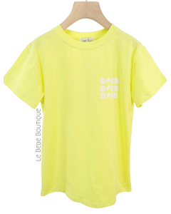 Yellow Didi TShirt Dress NO EXCHANGE/NO RETURN