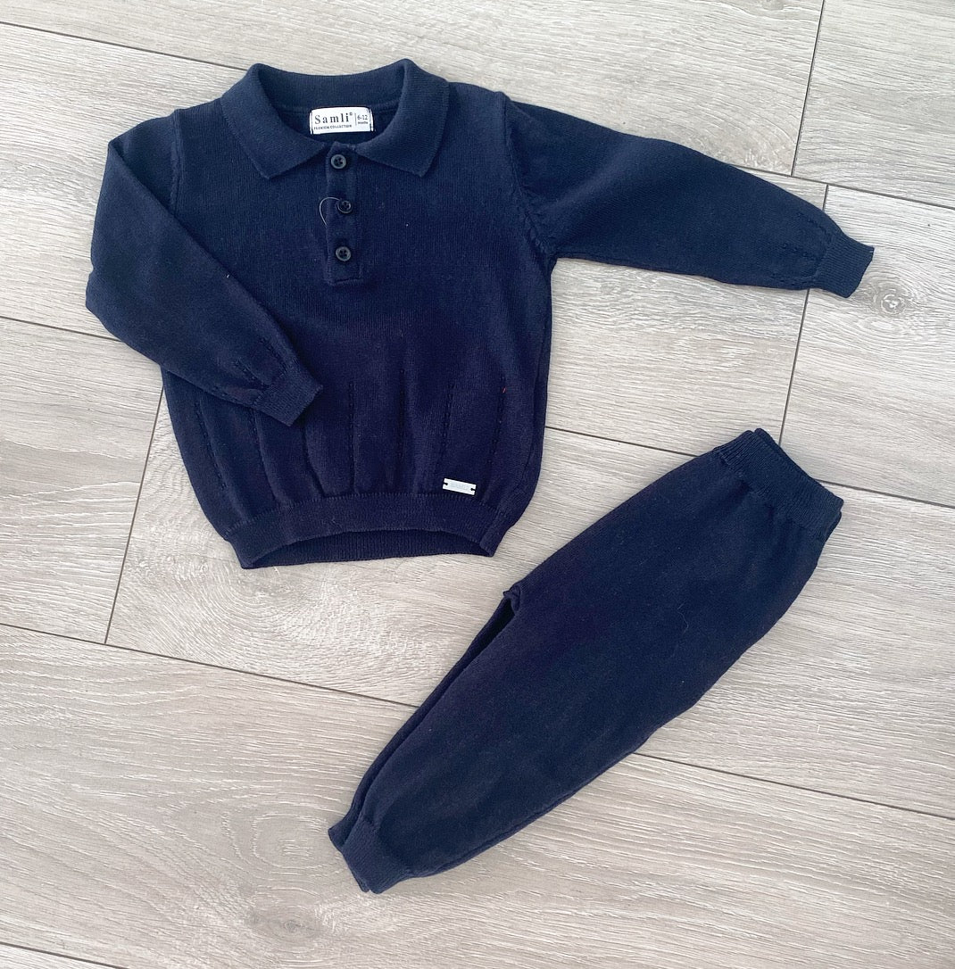 Navy Kalen Pants Set