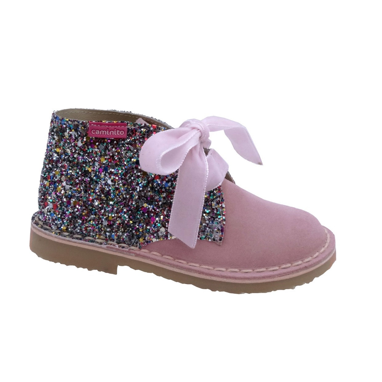 Pink Glitter Boots