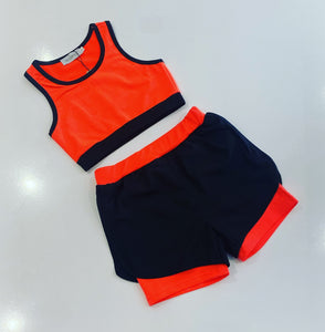 Orange Juana 2 Piece Gym Set